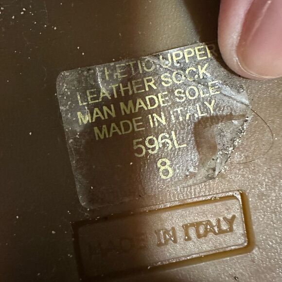 Italian Sling Sandals Leather Sock size 8 - Picture 5 of 6